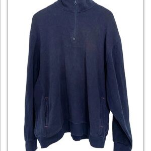 PGA Tour Originals Men's Sz XL Blue 1/4 Zip Pullover Sweater